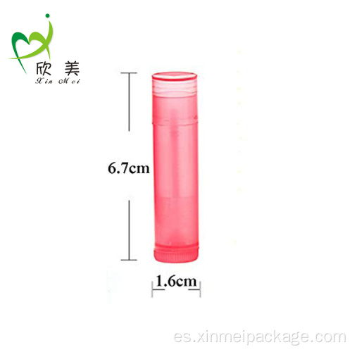 4.2G 0.15 oz Tubo de lápiz labial de plástico para viajar